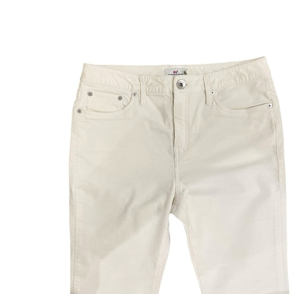 Vineyard Vines winter white corduroy modal cotton 5 pocket design pants size 8 - Picture 4 of 9